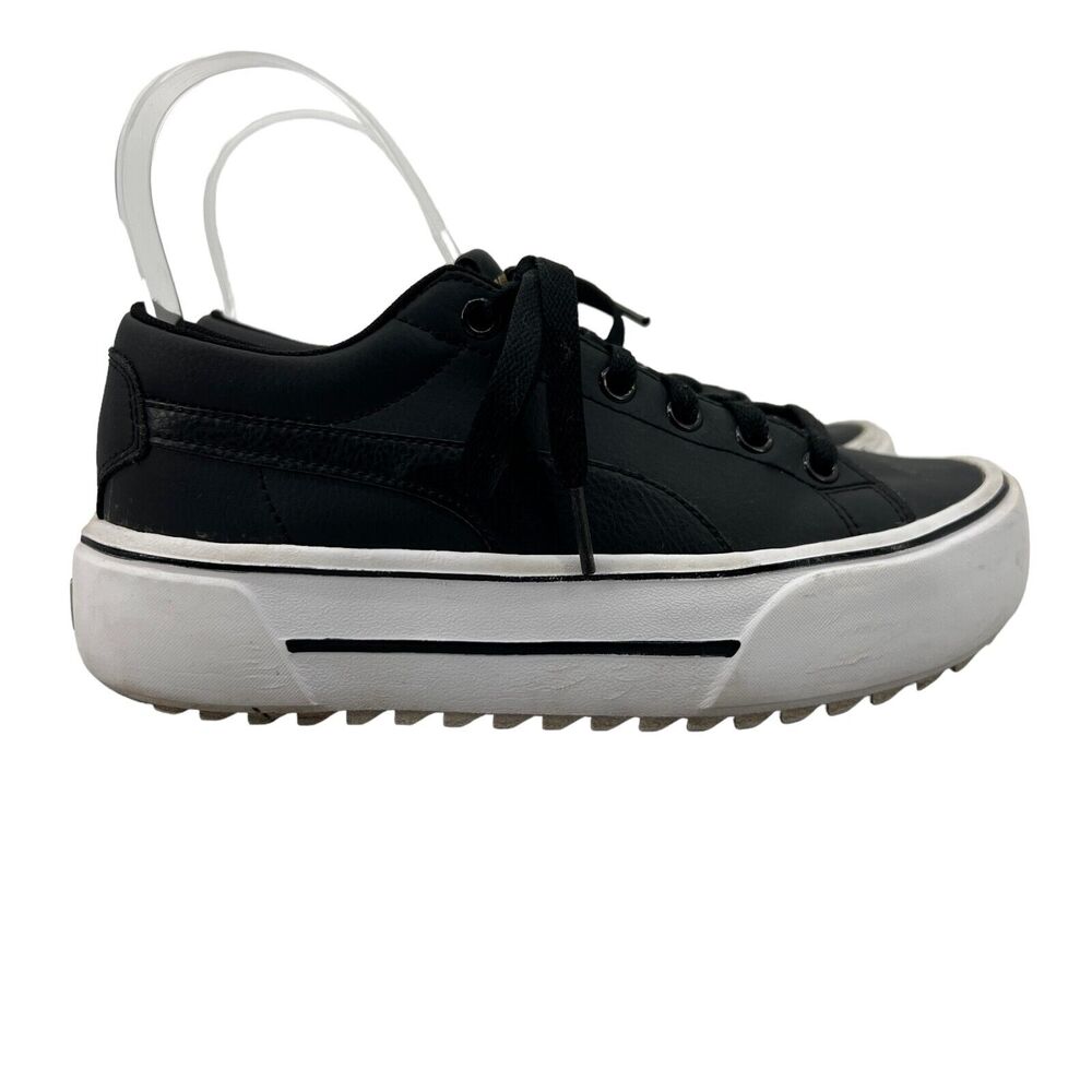 Puma Womens 6 Kaia Platform Sneaker Lace Up Round Toe Low Top Black Shoes 382706
